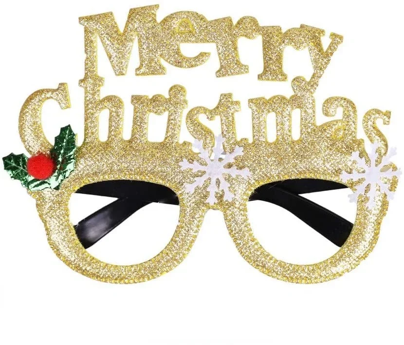 thumbnail image 1 of 1 pieza de marco de gafas de alce de árbol de Navidad de Papá Noel, gafas de Feliz Navidad, accesorio de fotografía, decoraciones navideñas, regalo de Año Nuevo para niños, 1 of 5