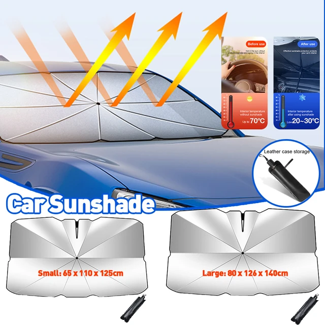 Auto Sonnenschirm Regenschirm Auto Sonnenschutz Sonnenschirm Sommer Sonne  Innen Windschutz scheibe Schutz Zubehör für Auto Shading - AliExpress