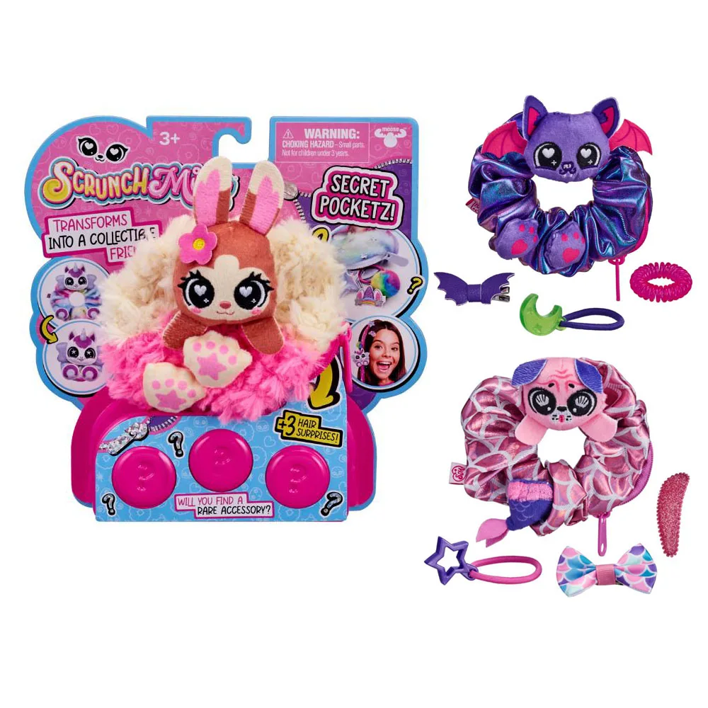 

Original ScrunchMiez Surprise Pack Favourable hair clip suit Backpack clip Wrist strap Girl Gift