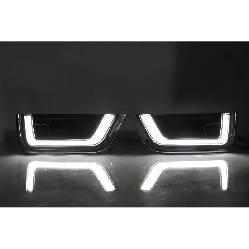 

1 пара автомобильных дневных ходовых огней для Land Cruiser LC300 2022 2023, двухцветные поворотные ходовые огни