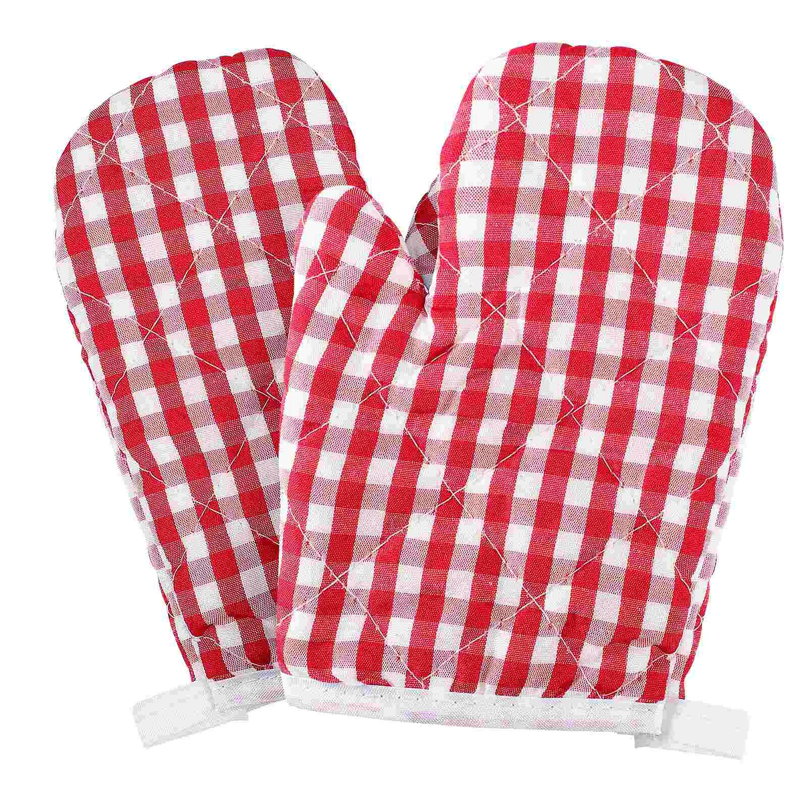 

Oven Gloves Children's Kids Mitts Barbecue Heat Resistant Microwave Kitchen Pupils for