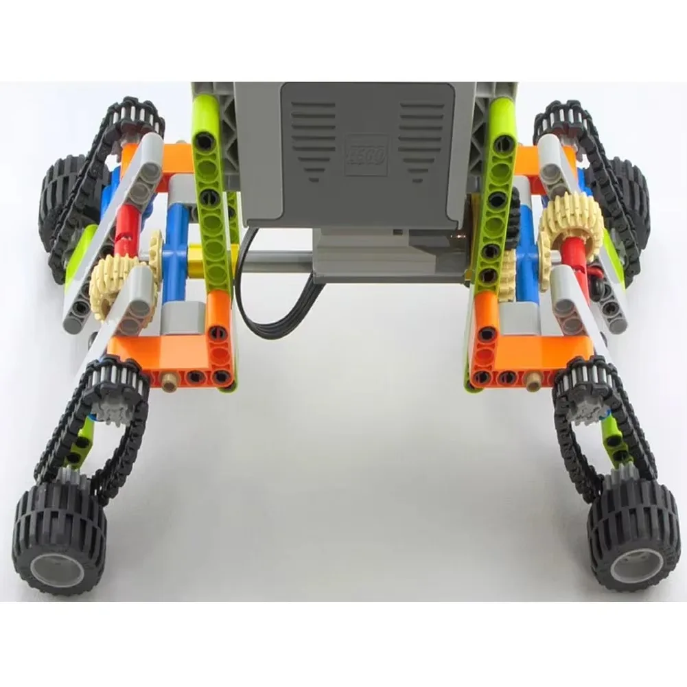 Tracks Wheels Technical Bricks Parts Gears And Axle Set Tank Chain Crawler For 3711 3873 57518 88323 15379 14696 Building Blocks