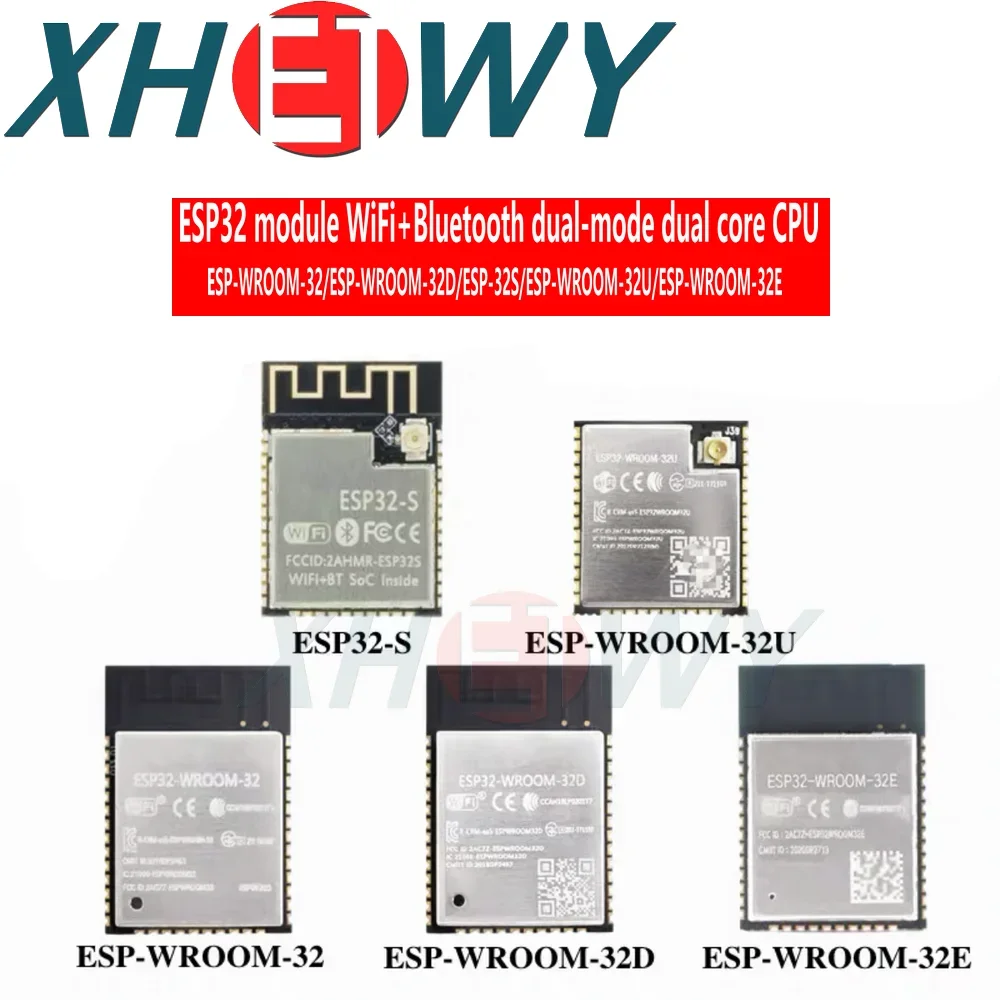 ESP32 모듈 ESP-WROOM-32U/32D/32E ESP-32S WiFi Bluetooth 듀얼 모드 듀얼 코어 CPU