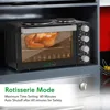 30 Quart Kitchen Convection Oven & 2 Burner Cooker - 1500 Watt Oven - 7 Cook Functions Rotisserie, Cook, Bake, Broil & More 4
