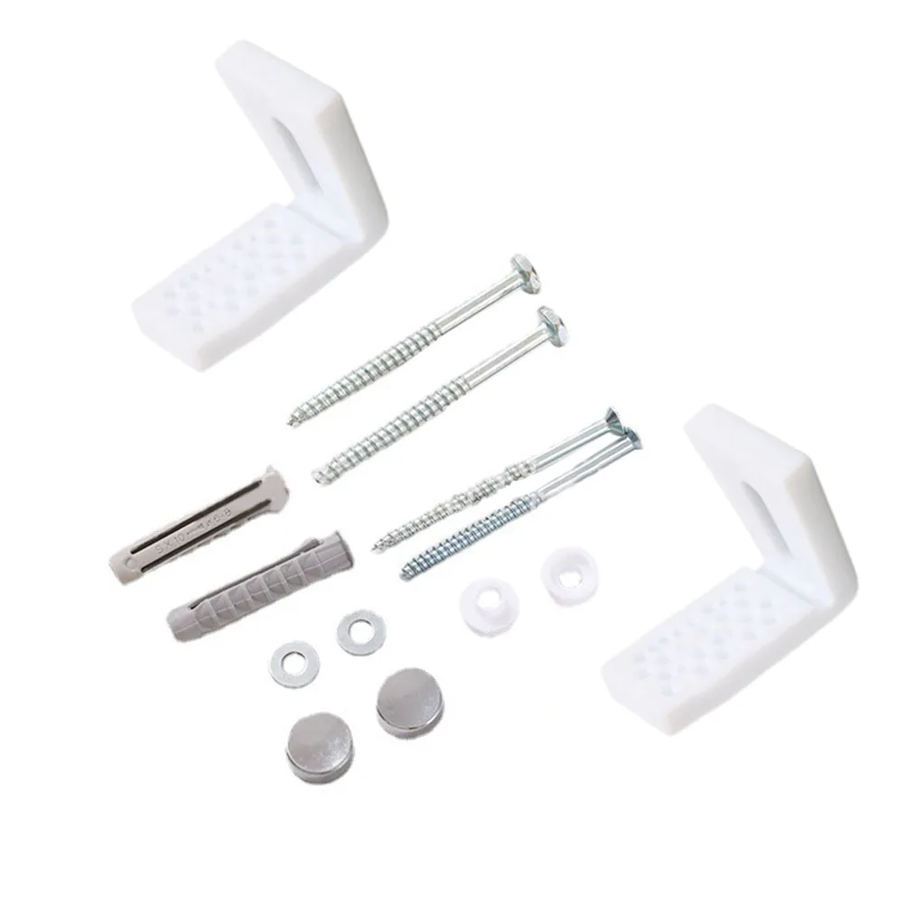 2pcs L Shaped Toilet Foot Mounting Screws Bidet Set Pan Fix Floor Kit Repair Fixings Fitting Screws Bathroom Accessories