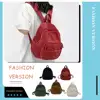 Casual Corduroy Mini Backpack Cross-body Bag Solid Color School Bags Soft Bag Purses and Handbags Simple Female Commuter Handbag 2