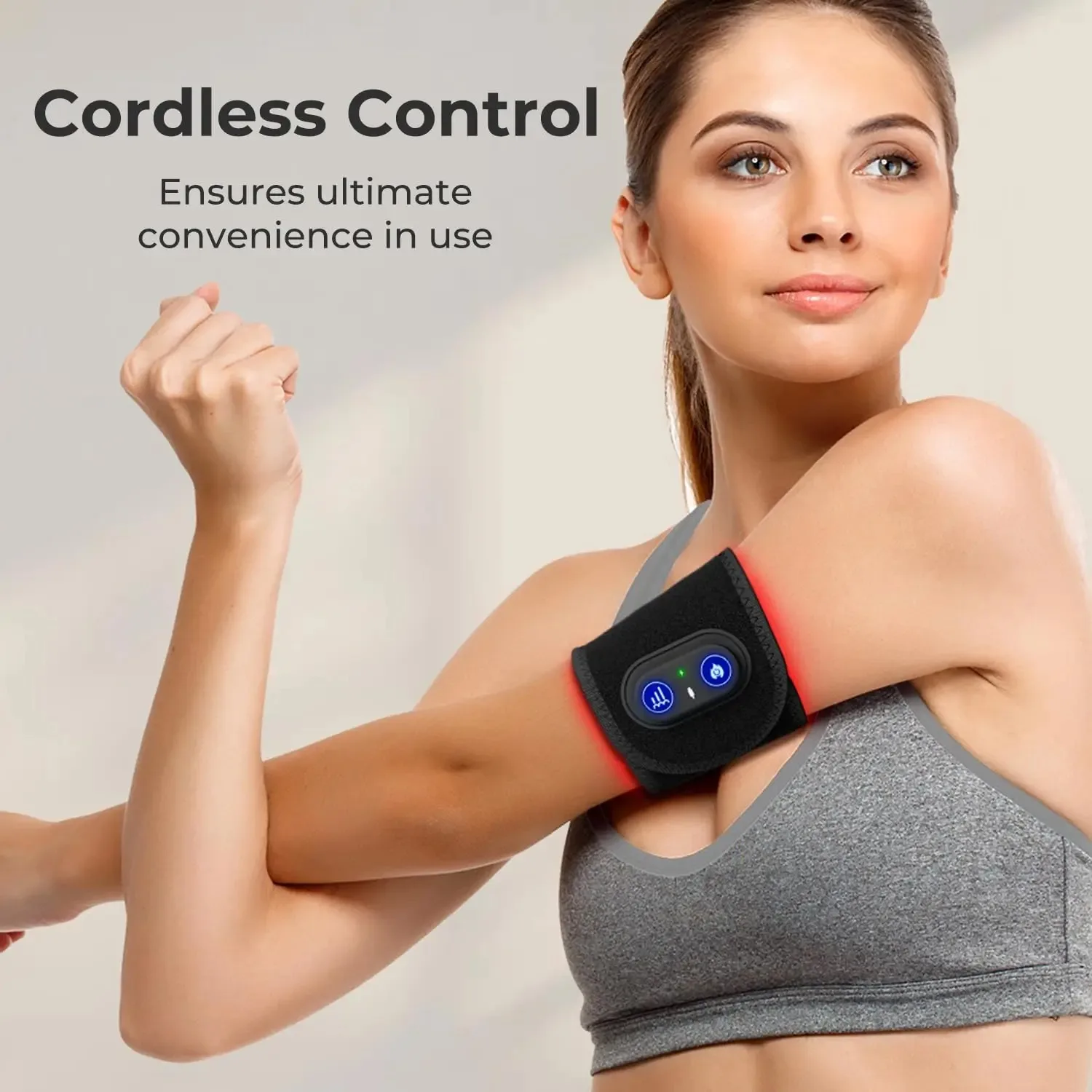 Sports Wrist Wraps Wearable Red Light Therapy Brace Red Light Therapy Wrist Support Brace Hand Massager 660nm 850nm LED Lights