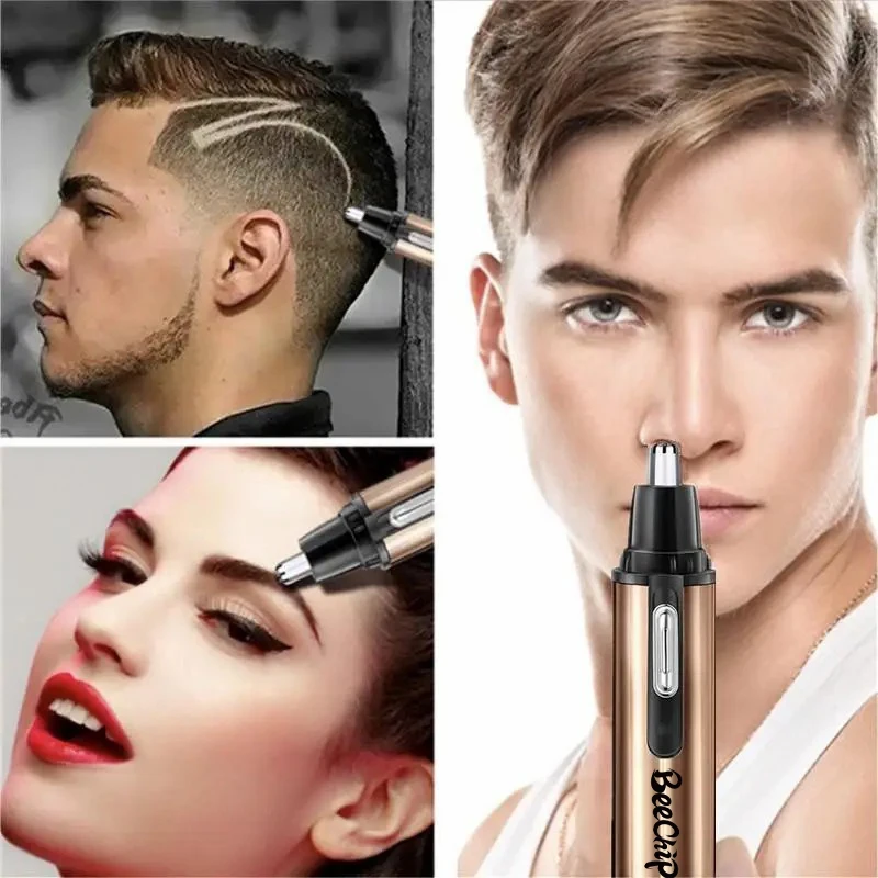 Nose Hair Trimmer Nose Hair Shaver Ear And Nose Trimmer Painless Battery Electric Men Shaver Men HairScissor