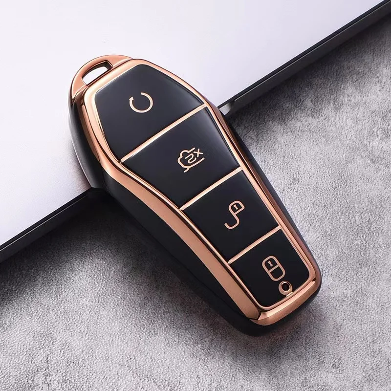 Key Case Cover Car Key Shell For BYD Atto 3 Han EV Dolphin Song PRO Max Tang DM Yuan Dolphin E2 Qin PLUS