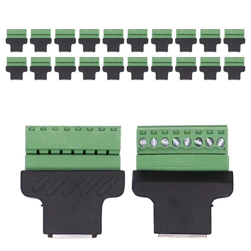 5ชิ้น RJ45อีเธอร์เน็ตตัวเมียต่อสกรูขั้วต่อ8ขาอะแดปเตอร์ตัวขยายสายต่อเชื่อมต่อกับคอมพิวเตอร์และตัวเชื่อมต่อ 1