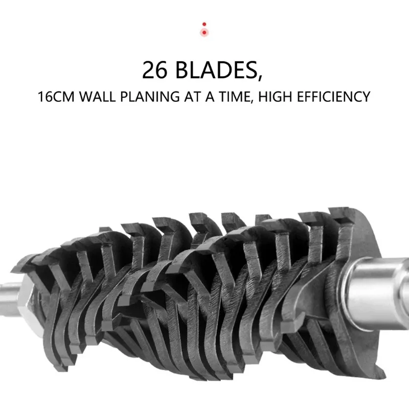 1680 W Betonschleifer, tragbare Sanierungsfräsmaschine, Wandschleifer, Wandfräser, 3000 U/min, 1–4 mm Tiefe einstellbar – Detail 7