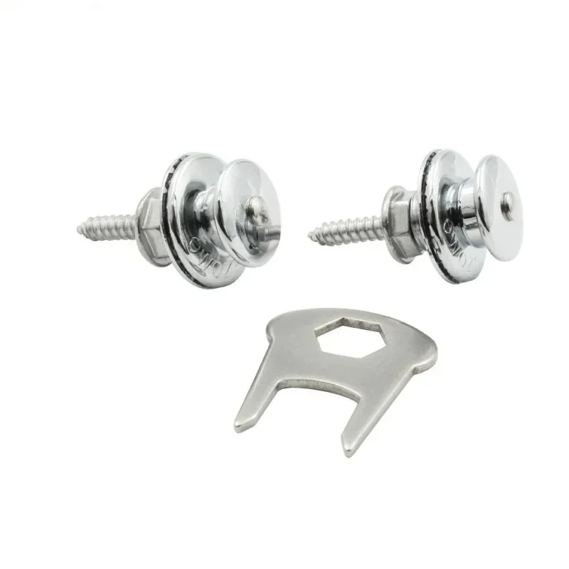 Fastener Quick Removable / Quick Detach Strap Retainer System Stainless Steel M4 x 16mm Screws For Electric Acoustic Guitar