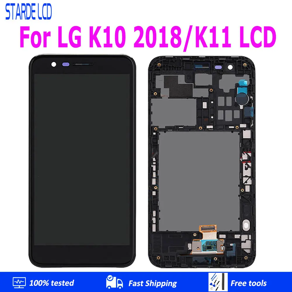 

AAA Quality For 5.3" LG K10 2018 K11 K30 X410 LCD Display Touch Screen With Frame Digitizer Assembly Replacement K11 Display