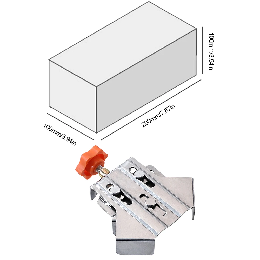1/2/4pcs Right Angle Clamp Stainless Steel Quick Positioning Clamp 90° Fixing Clips Photo Frame Clip for Wood Panel Splicing