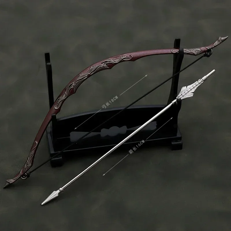 Cosplay Prop Cosplay Toy Game Keychains Movies Weapon Bow and Arrow 18cm
