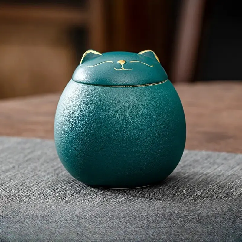 Tea Storage Jar 1pc Lucky Cat Tea Can Cute Tea Jar Storage Box Kitchen Tools Kitchen Accessories Accessories tea tin box,tea canister