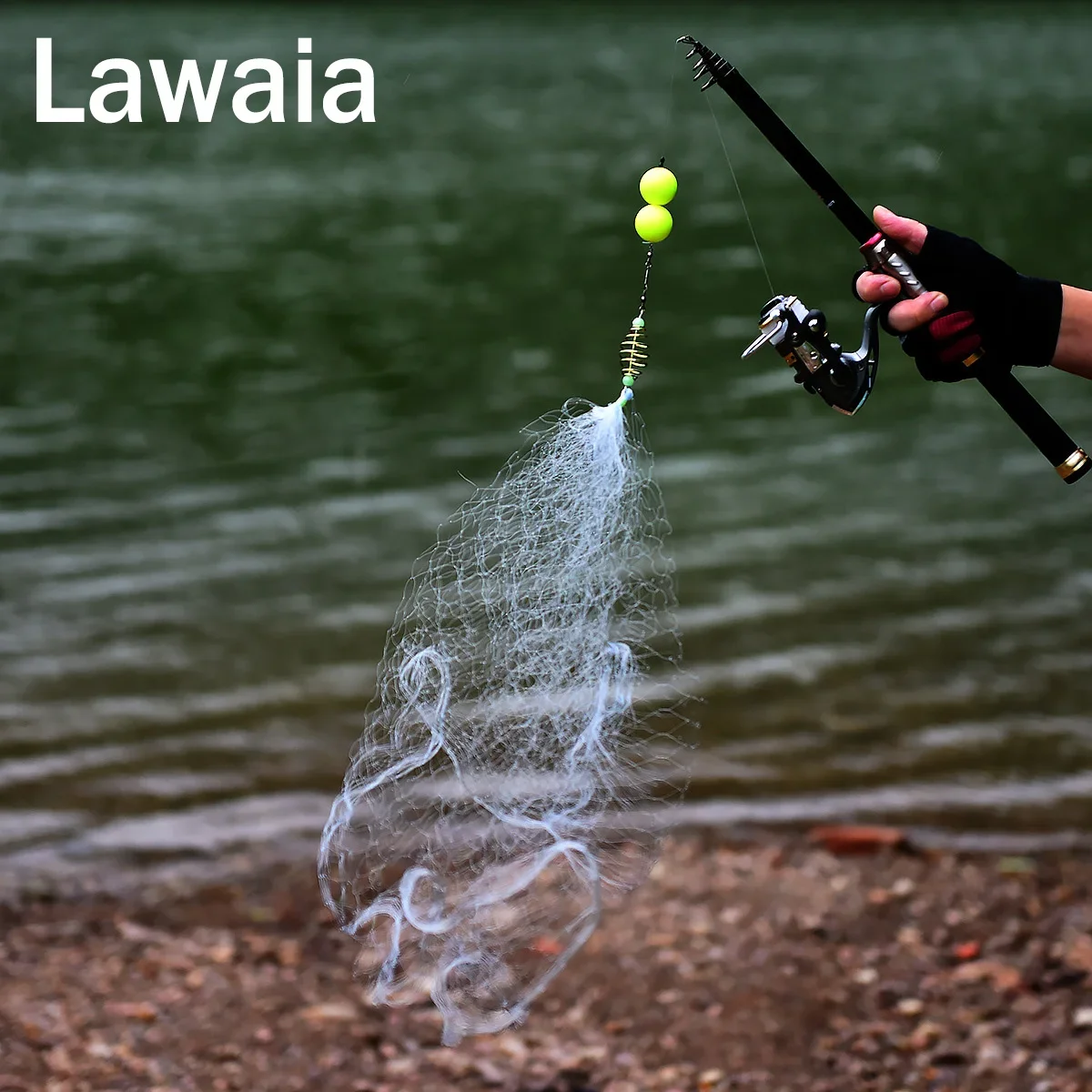 Fishing Net Sticky with Night Luminous Beads Ball Bearing Ring Cast Gill Netting Connector Freshwater Trap Tools