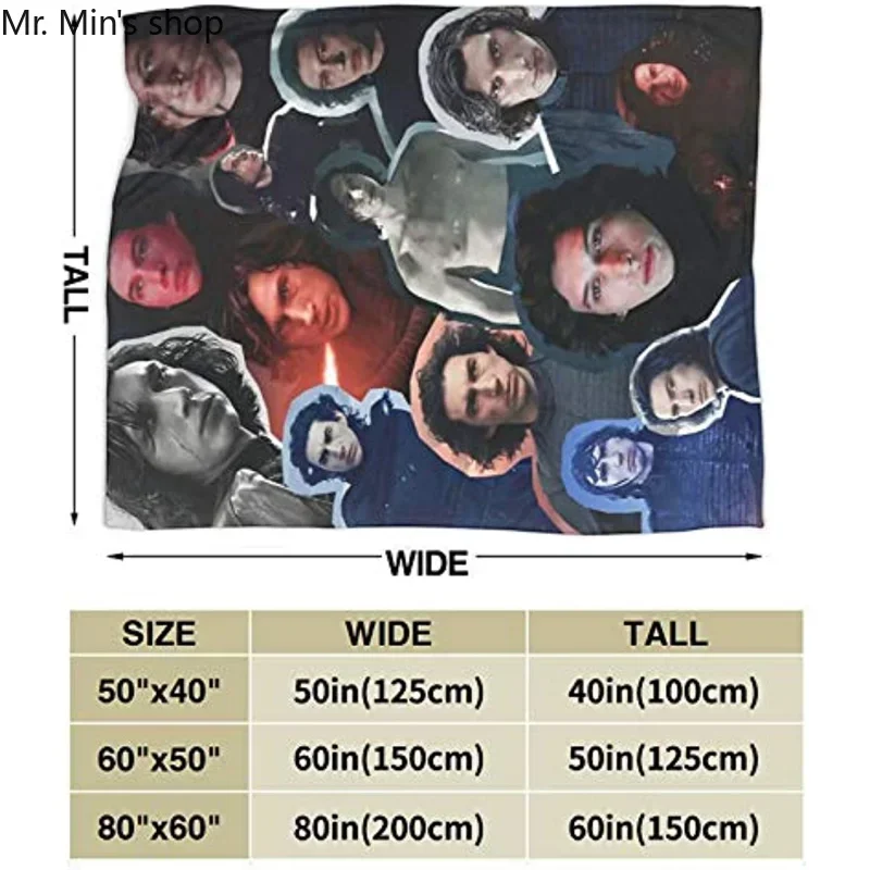 Adam Driver Kylo Ren Adam Sackler blanket Soft and comfortable for yoga, beach blanket, picnic blanket, sofa,  camping, travel 3