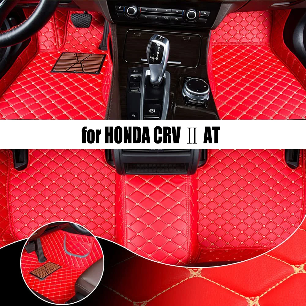 

HUTECRL Car Floor Mat for HONDA CRV Ⅱ AT 2004-2006 Year Upgraded Version Foot Coche Accessories Carpets
