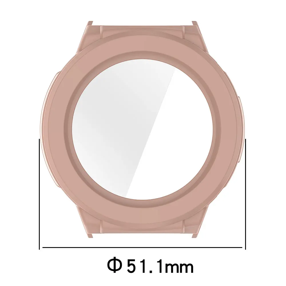 Durable PC Watch Case with Tempered Glass Screen Protector and Anti-Scratch Cover
