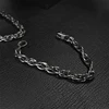 7MM Pure Titanium Twist Chain Bracelet Skin Friendly Braid Rope Bracelets for Men & Women 18 CM 4