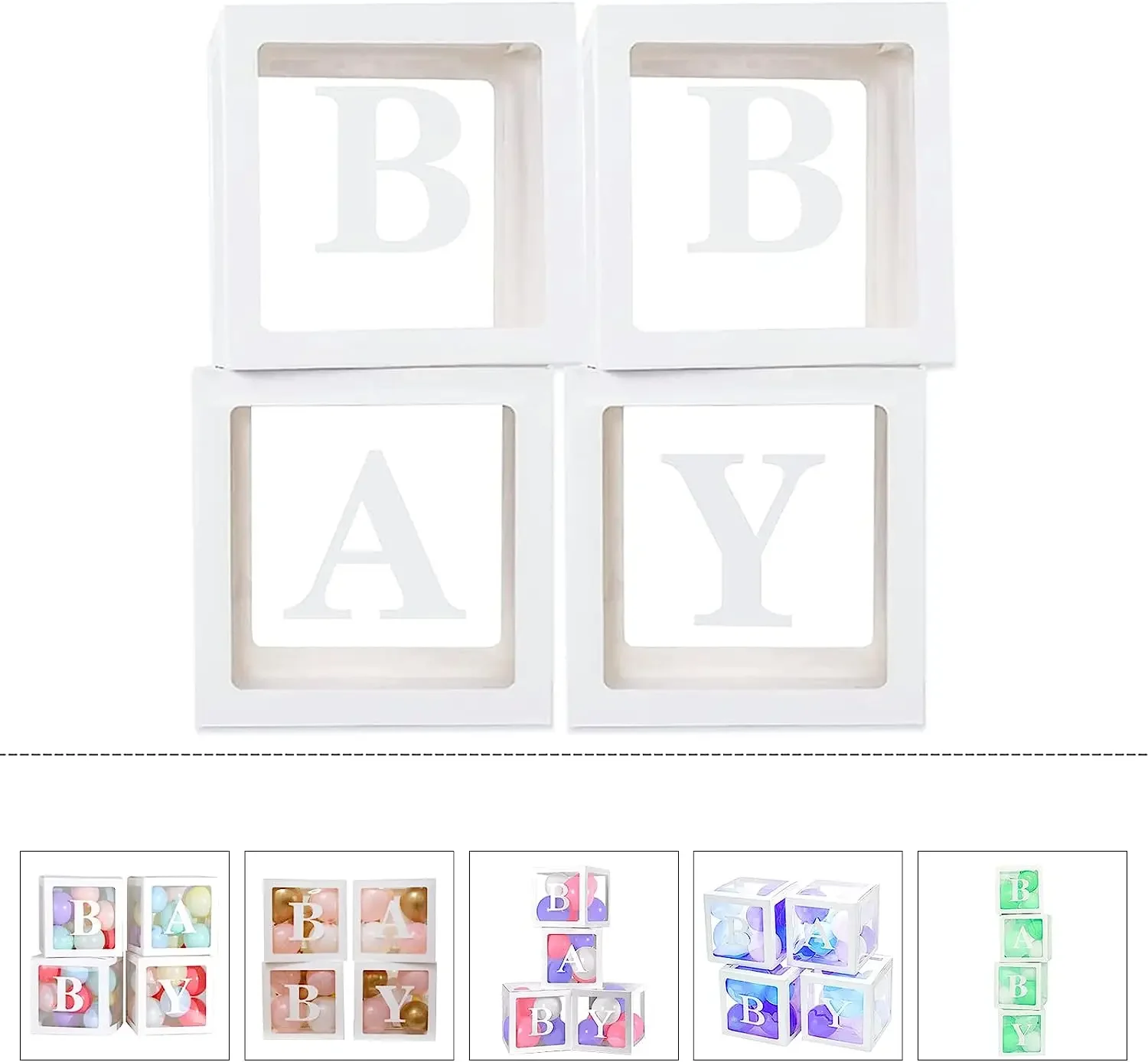 

30cm Letter A-Z Custom Transparent Balloon Box Baby Shower Boy Girl Birthday Party Decoration Kids Wedding Birthday Name Box