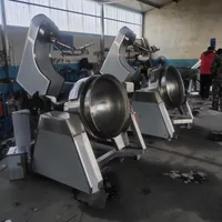 Machine industrielle de cuisson de Sauce, Pot planétaire inclinable automatique, bouilloire électrique à gaine à gaz avec mélangeur à gratter inférieur 6