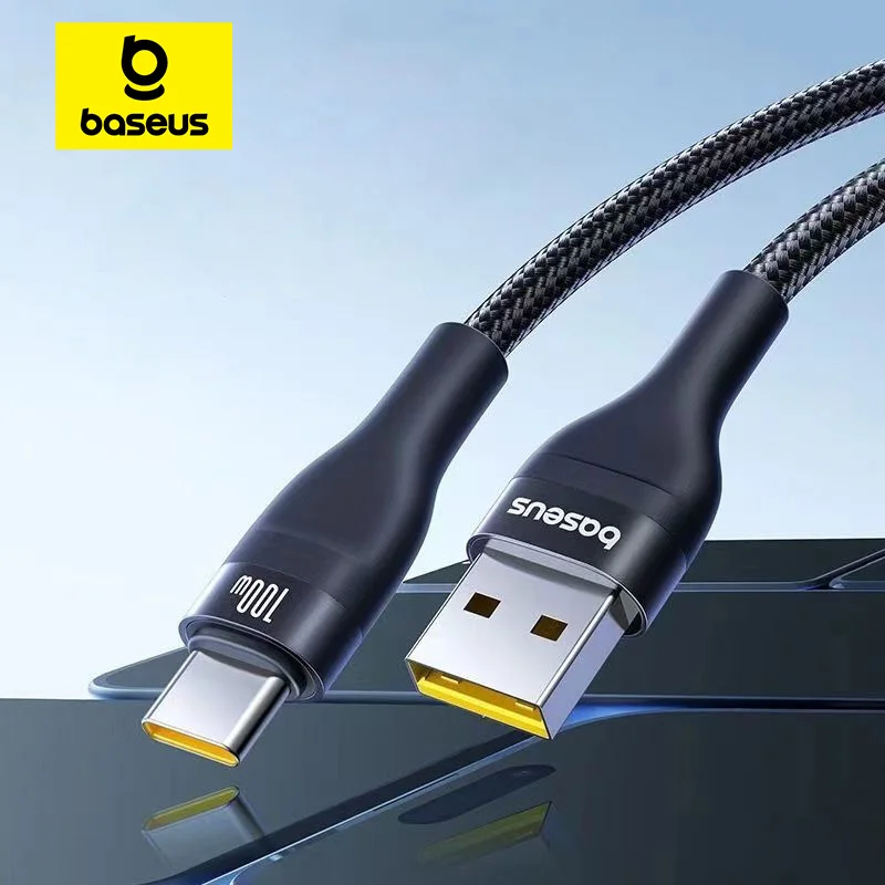 Cable Baseus USB tipo C para iPhone 15/15 Pus/15 Pro/15 Pro Max Cable de carga rápida para Huawei Honor Cable de datos para Samsung Oneplus