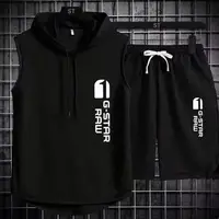 Survêtement de sport deux pièces pour hommes, t-shirt de marque Goals, survêtement de jogging, vêtements de fitness, vêtements d'exercice, été 2