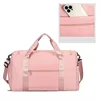 Women Fitness Gym Bags Wet Dry Separate Training Swimming Carry On Travel Luggage Shoulder Bag Weekender Overnight Duffle Bag 6