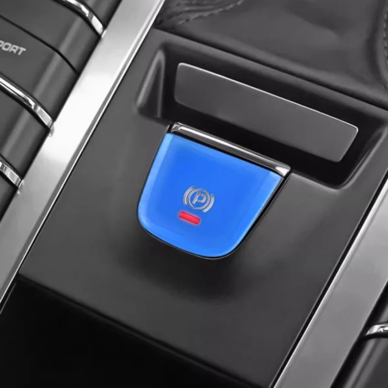 Luxury Car Interior Handbrake Button Decoration Cover Stickers Trim