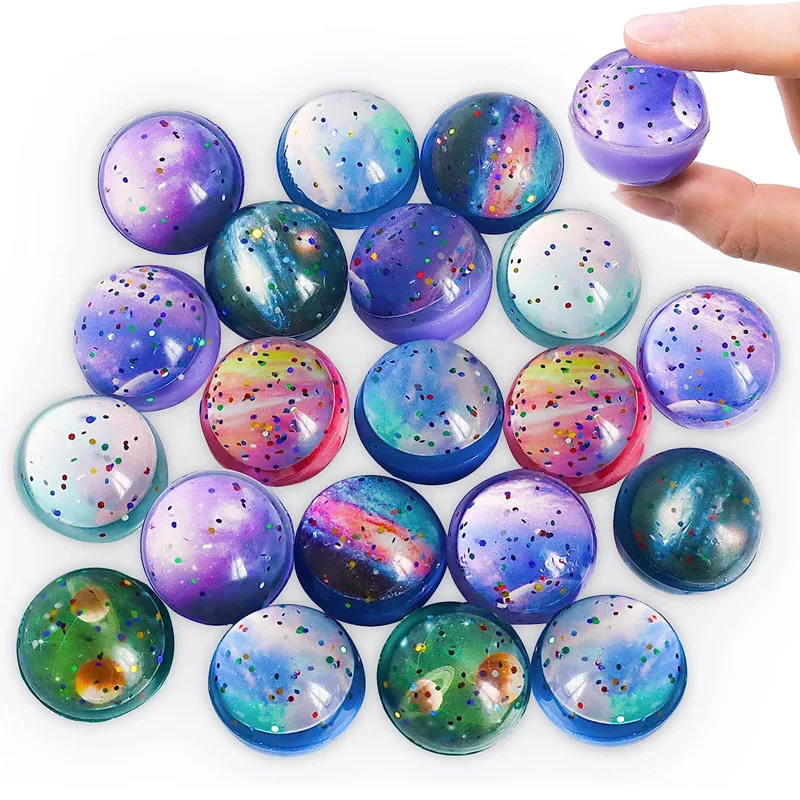 10PCS Solar System Planets Space Themed Party Favors For Kids Rubber Bouncy Balls 30MM Balle Rebondissante Kinder Spilzeug 2