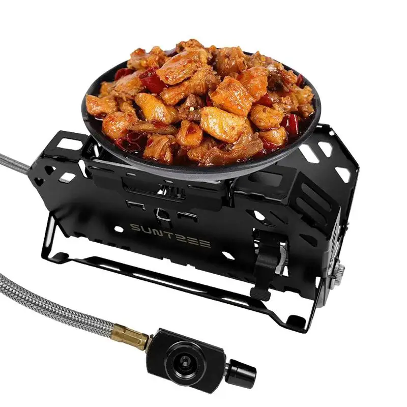 

Outdoor Picnic cooking stove Foldable Camping Stove Gas stove 2400W Lightweight Backpacking Stove with Carrying Case