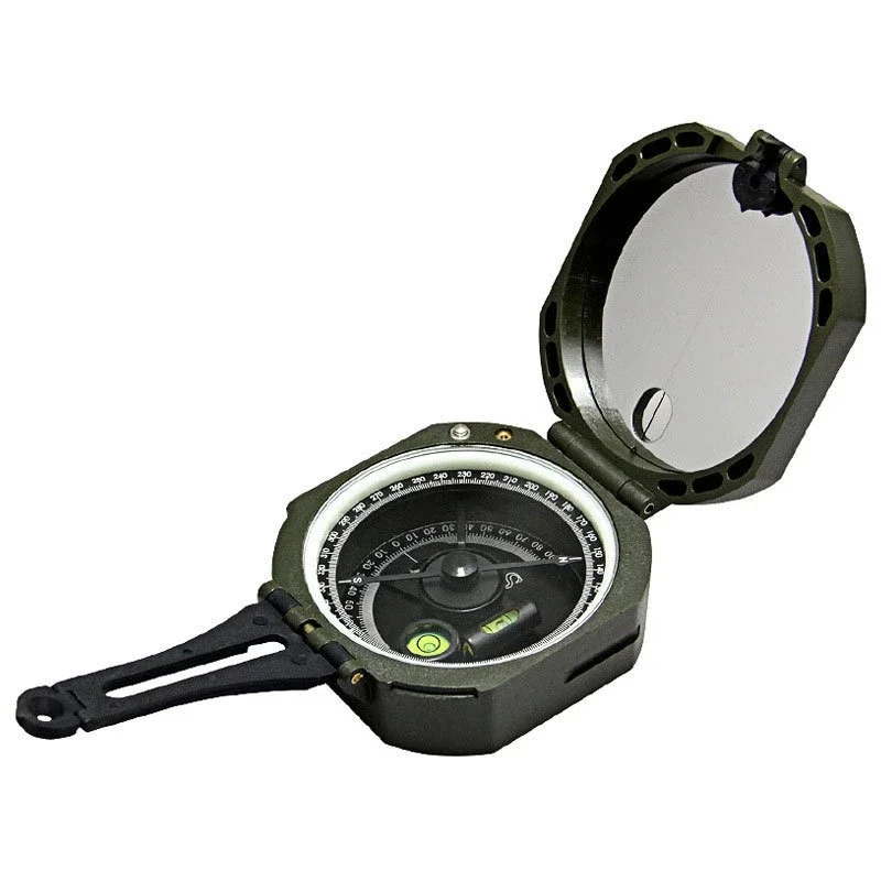 

Outdoor High-Precision Compass, Orienteering Cross-Country Side Slope Meter, Multi-Function Green Geological Compass Meter