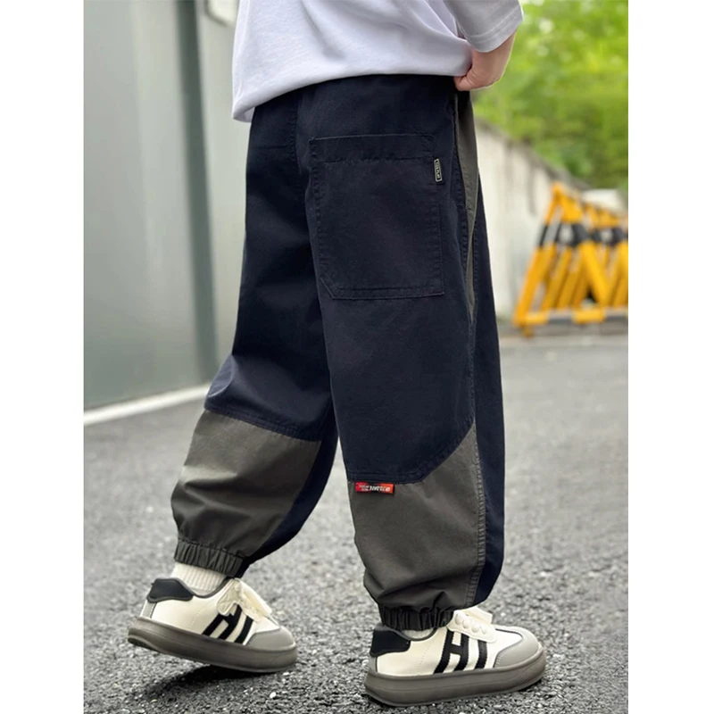 Boys Patchwork Cargo Pants 5