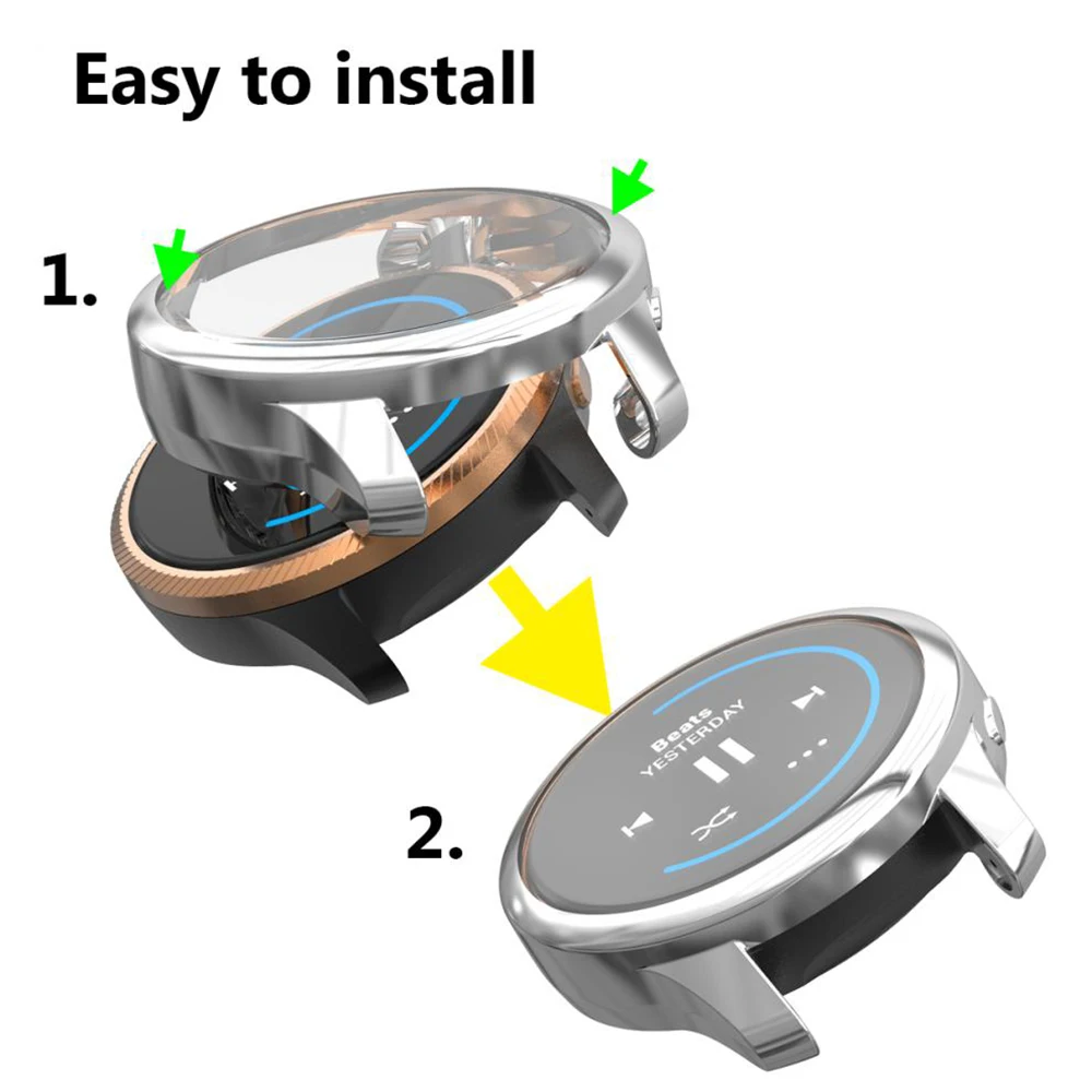 Protective Case For Garmin Venu Watch TPU Cover Bumper With All-Around Screen Protector Smartwatch Anti-shock Shell Accessories watch screen protector case apple watch screen protector case watch protective case watch cover watch protective cover