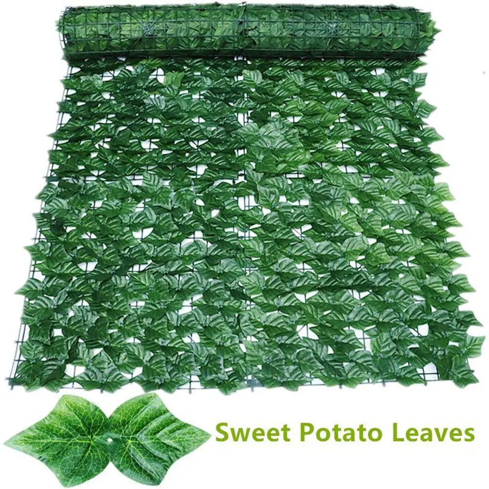 

Artificial Grass Mat 1*3Meters Artificial Faux Ivy Palm Leaf Privacy Fence Panel Screen For Home Garden Floor Wall Decoration