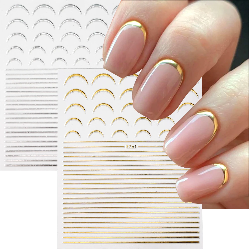 3d Nail Art Stickers Neon Curve Stripe Lines Tips Decals Self Adhesive  Striping Transfer Tape Nail Foil Diy Manicure Accessories - Stickers &  Decals - AliExpress