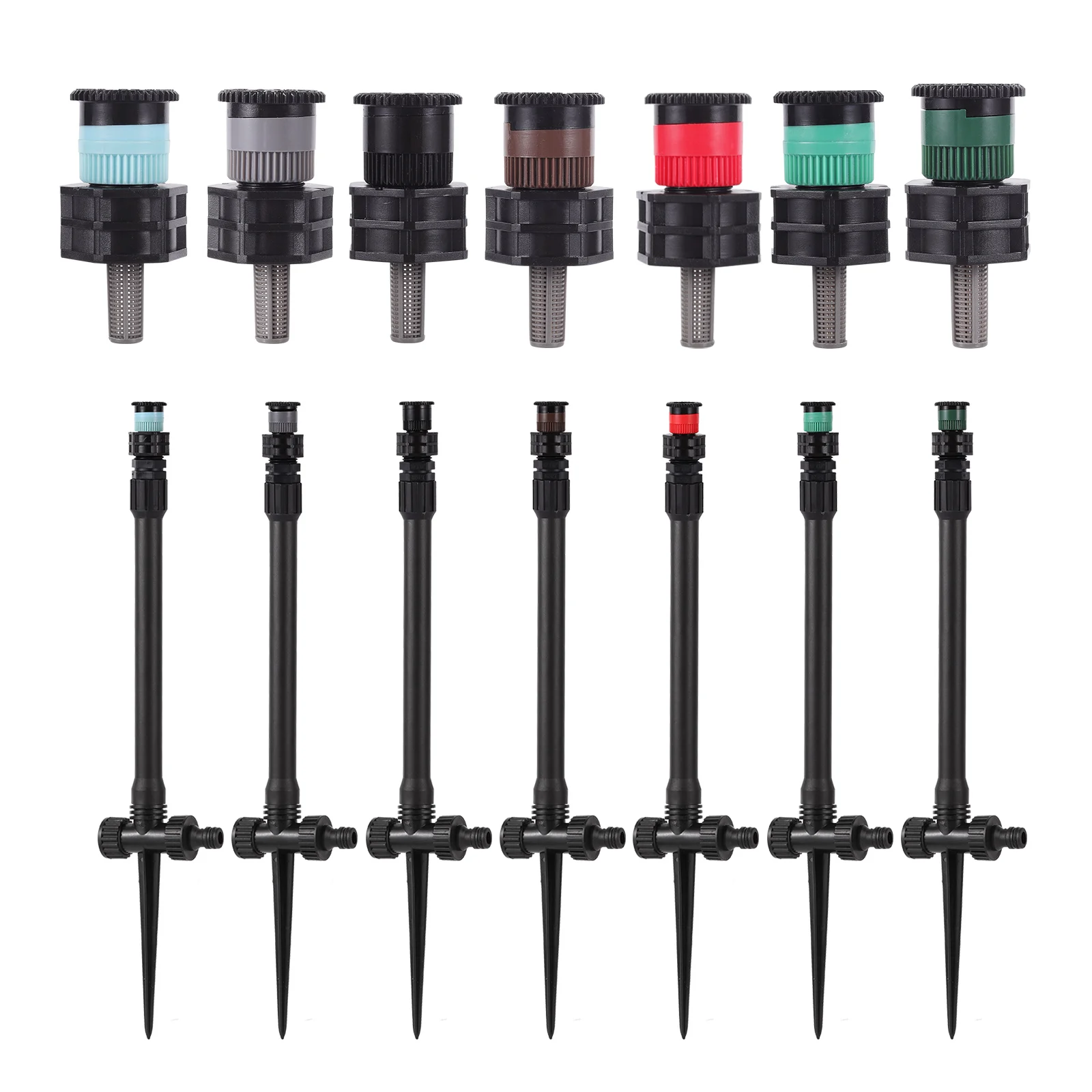 Sprinkler with Bracket 0~360&deg; Adjustable Pop-up Sprinklers Nozzle Lawn farm Watering Sprayer Garden Sprinkler Plants Irrigation Kits Plant Waterer Irrigation Sprinklers