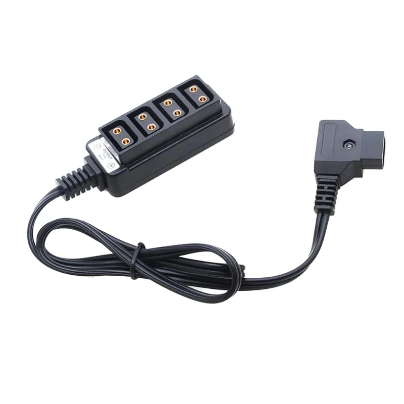 D Tap Male to 4 Port Dtap Female Splitter Cable for Anton V-Mount Camera Battery