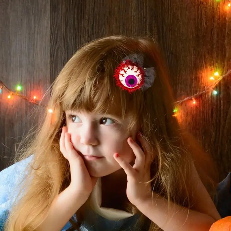 Halloween Glitter Hair Clips For Kids Long-Lasting Halloween Hairpin Hair Clips Comfortable Glitter Headband For