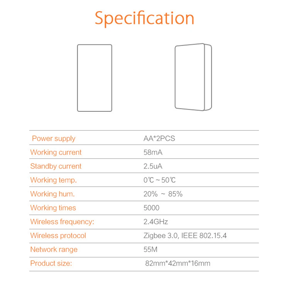 Zigbee Water Leakage Sensor High Sensitivity Flood Detector Overflow Security Al
