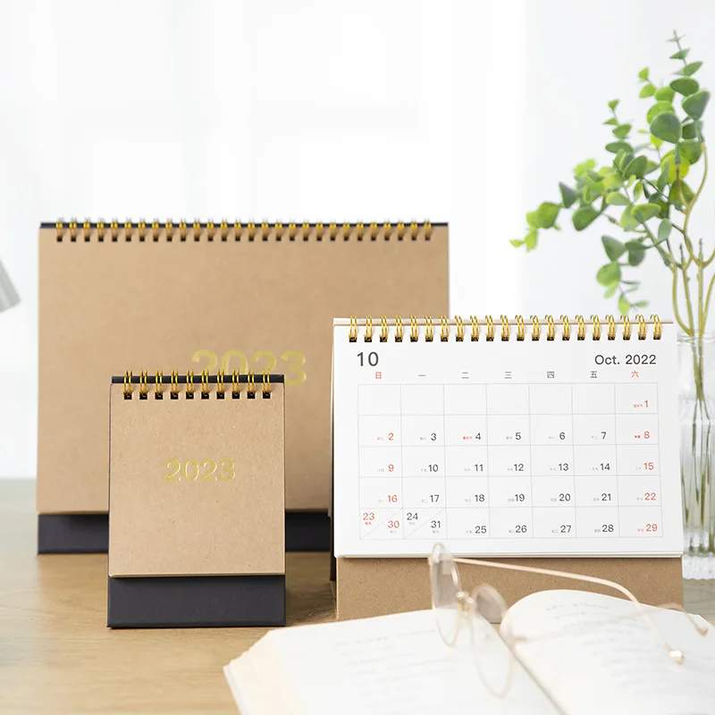 STOBOK Calendrier De Bureau 2024 Calendrier De Table Petit Calendrier 2024  Calendrier De Bureau Debout Calendrier Des Notes Fournitures De Bureau