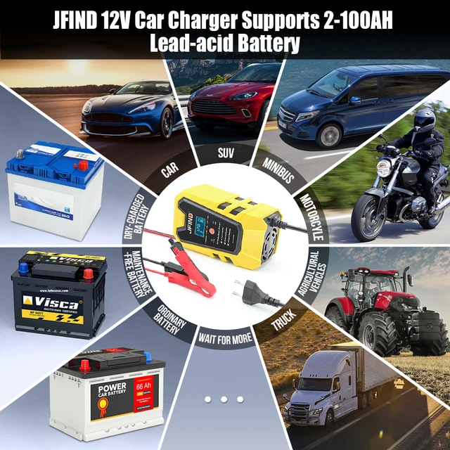 Jfind 12V 펄스 수리 충전기: 차량 배터리 건강과 수명을 최적화하는 혁신