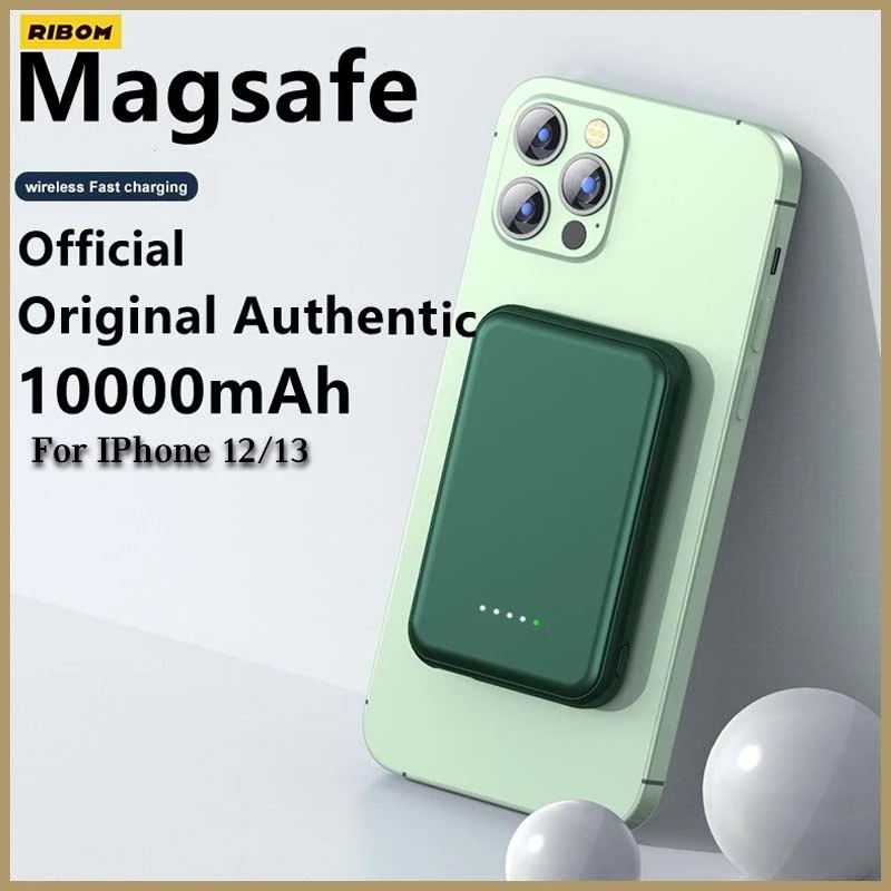 NEW 10000mAh Powerbank For Iphone 13 12 Mini 13Pro 12Pro Max For Magsafe Magnetic Wireless Power Bank Mobile External Batterr usb c fast charge