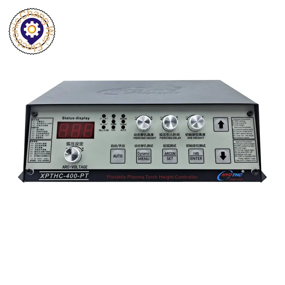 

CNC plasma flame automatic cuttin machine XPTHC-400-PT built-in plasma cutting machine arc voltage height regulator Cyclmotion