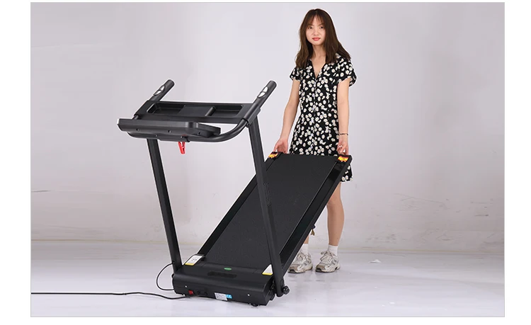 Multi-function Portable Foldable Electric Shock-absorbing Treadmill with LED Screen