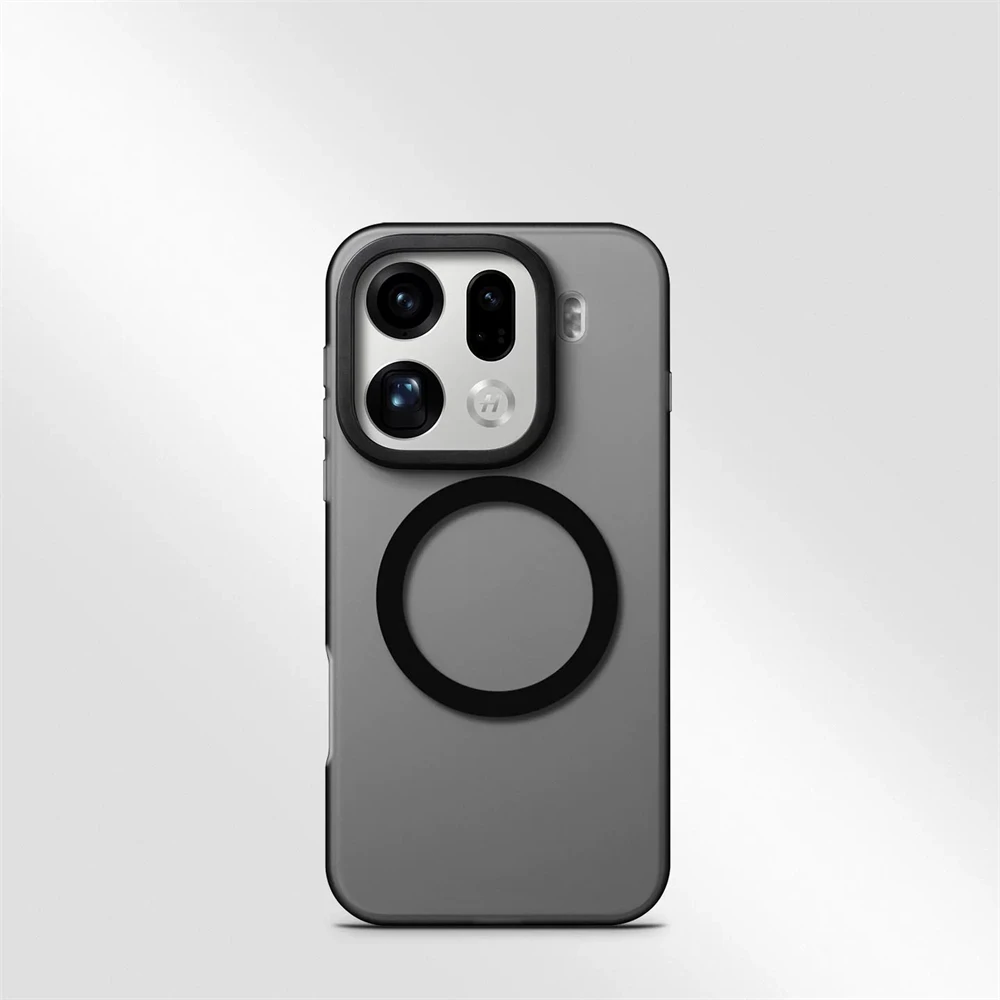 Luxury Solid Color Magnetic Shockproof Wireless Charging Matte Translucent Phone Case