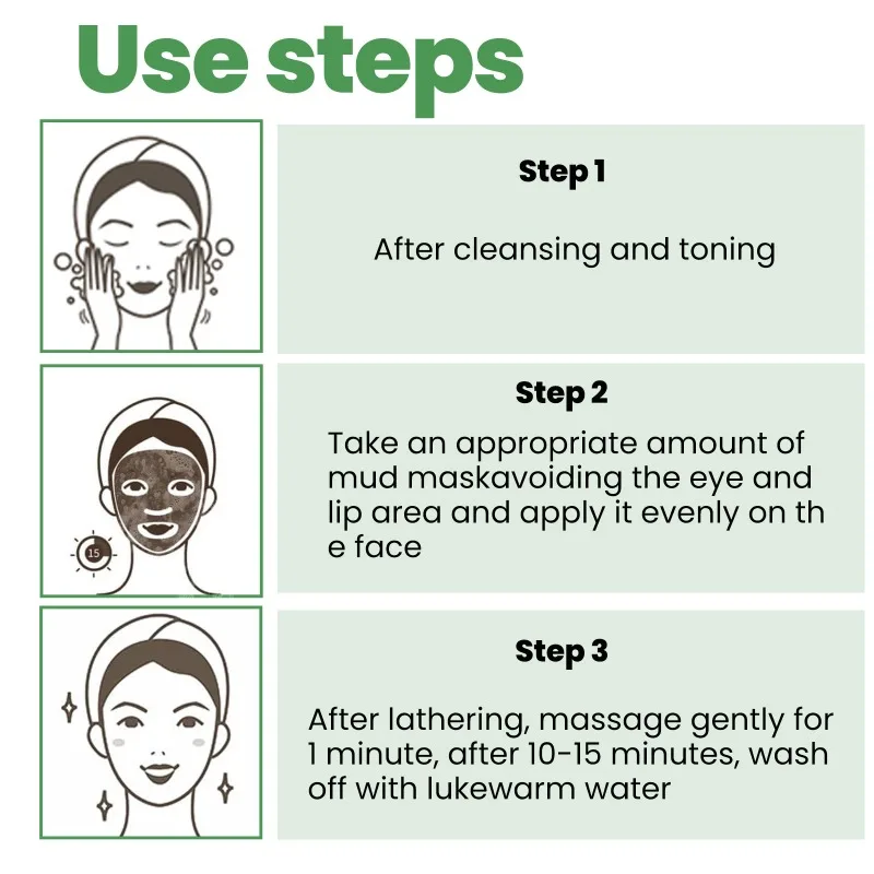 Description Picture 5 of itemCleansing Applicator Bubble Mask Moisturizing Gentle Applicator Oxygen Blackhead & Acne Cleansing Mud Mask