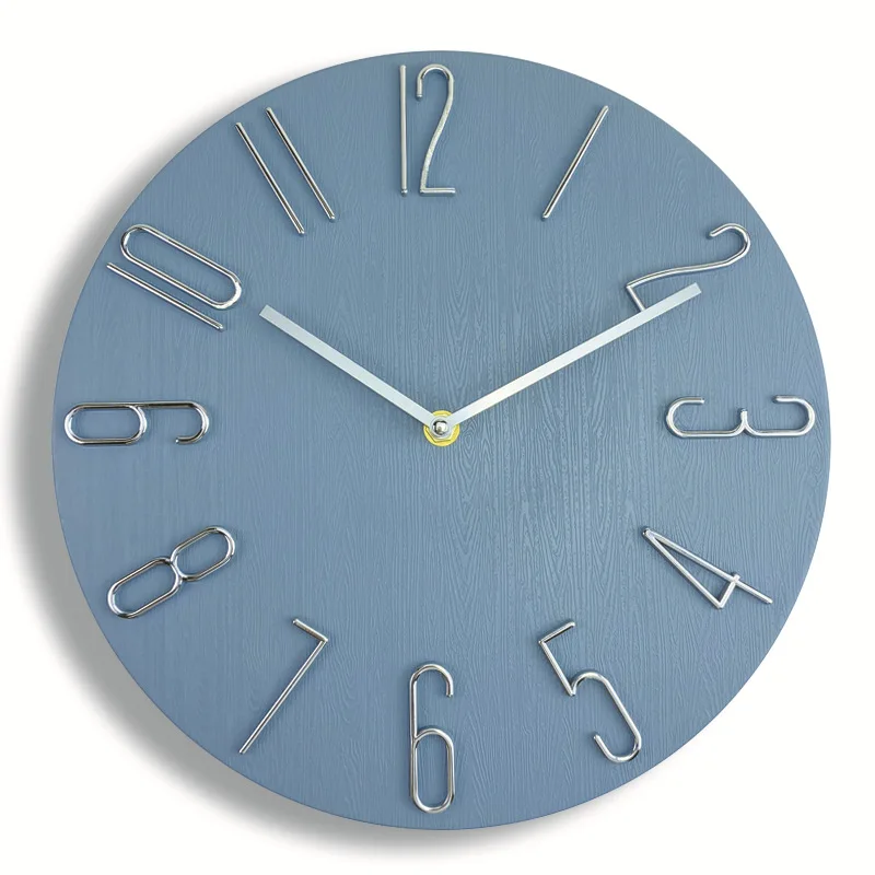 

Nordic wall clock 12 inch creative wall watch clock living room room home modern silent wall clock home decoration